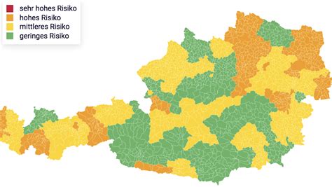 Österreich Live-Karte: Die Corona-Ampel als Online-Karte ...