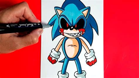 Dibujos De Sonic Exe Para Colorear - Como Dibujar A Sonic Exe How To