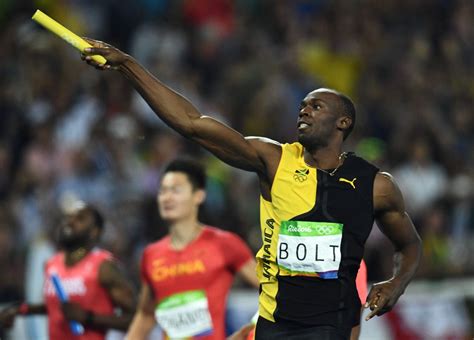 Usain st leo bolt, oj, cd (/ˈjuːseɪn/; Usain Bolt wins the Men's 4x100m Relay Final during the ...