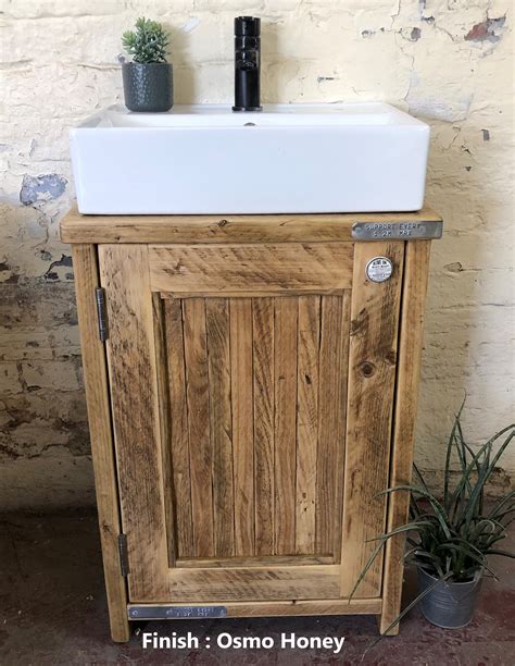 Alnwick Handmade Reclaimed Timber Bathroom Vanity Unit