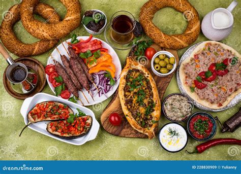 Traditional Turkish Or Middle Eastern Dishes Stock Image Image Of