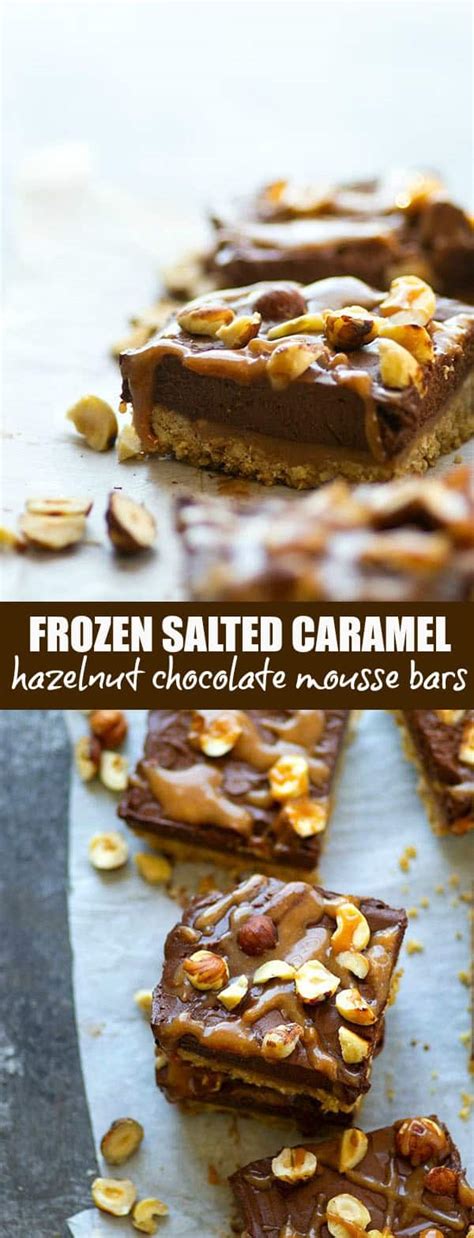 Kosher gum & chewy candies. Frozen Salted Caramel Hazelnut Chocolate Mousse Bars