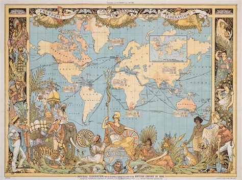 At Auction World Crane Walter Imperial Federation Map Of The