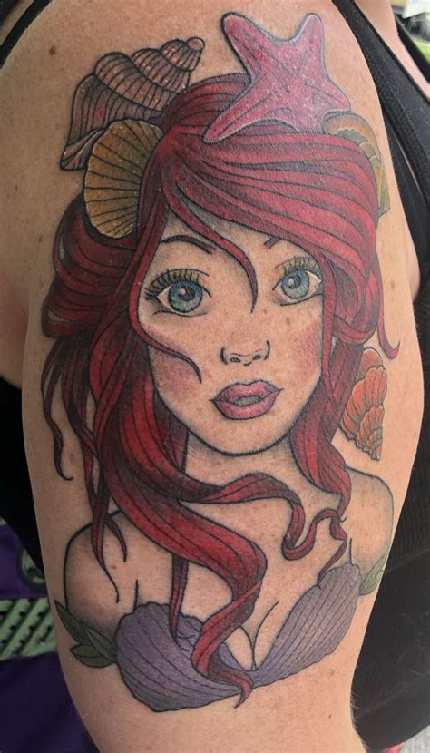 Mermaid Tattoo Done By Miss Ruby Snow Mermaid Tattoo Tattoos Portrait Tattoo