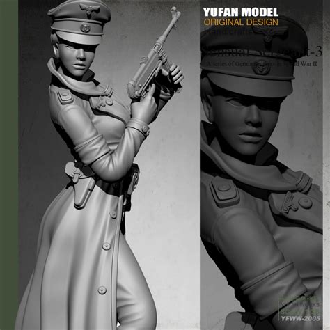 135 World War Ii Female Officer Figure Model Resin Kit Garage M4l3