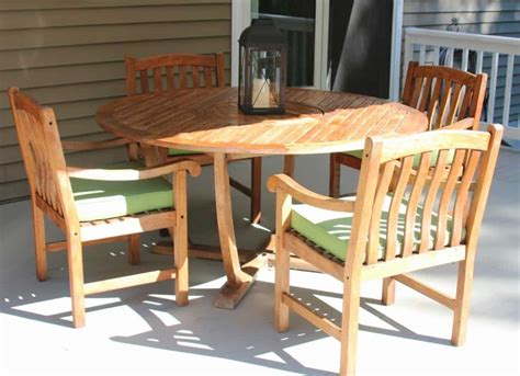 Christopher knight home wilson outdoor expandable acacia wood dining table , teak finish. Cleaning & Sealing Outdoor Teak Furniture - Shine Your Light