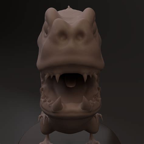 Dino Character - Clay Render - ZBrushCentral