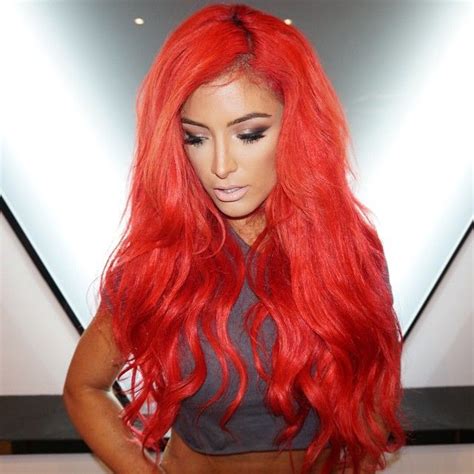 She Know She Got It Bright Red Hair Face Hair Eva Marie