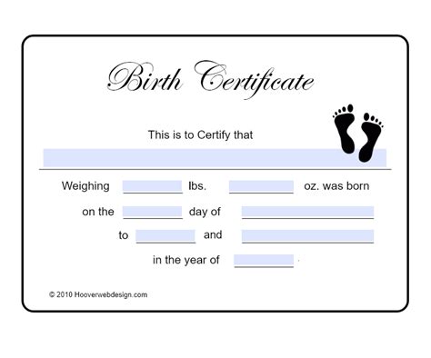 Signsimpli Birth Certificate Template Birth Certificate Application