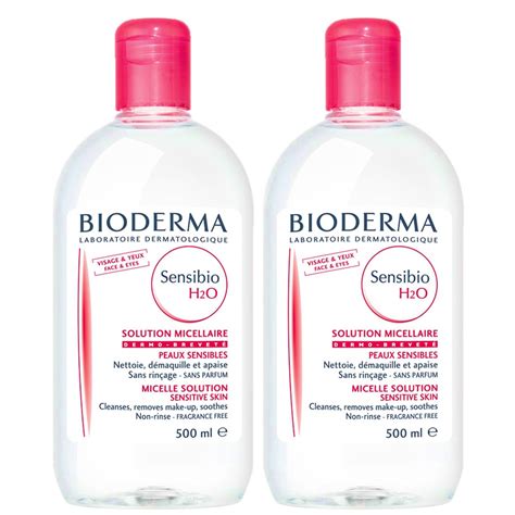Twin Pack Bioderma Sensibiocrealine H2o Micellar Water Makeup Remover 2x500ml Lazada Singapore