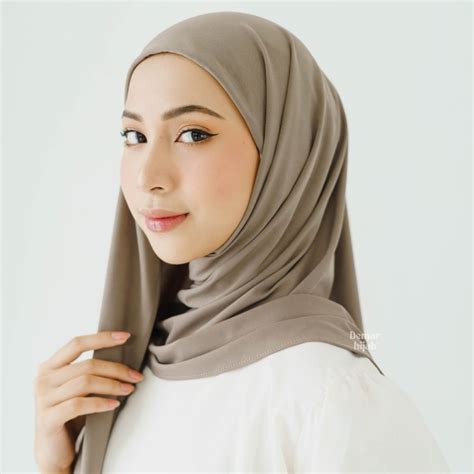 Jual Demar Hijab Yasmeen Pashmina Segitiga Inner Jersey Super Premium Shopee Indonesia