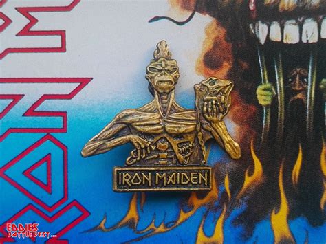 Iron Maiden “seventh Son Of A Seventh Son” Pin Badge Eddies Battle Vest