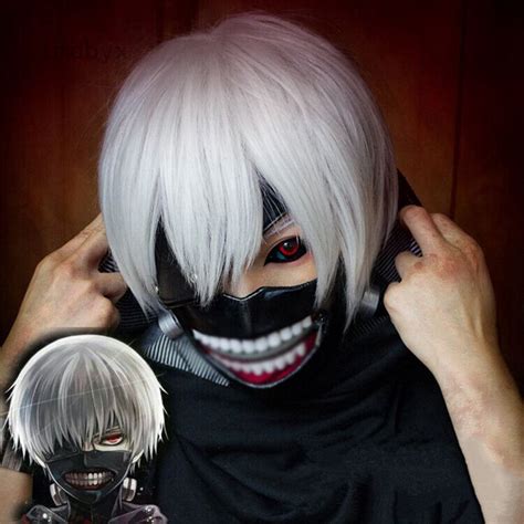 3d Tokyo Ghoul Kaneki Ken Cosplay Mask Adjustable Zipper For Halloween