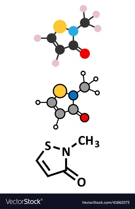 Methylisothiazolinone Mit Mi Preservative Vector Image