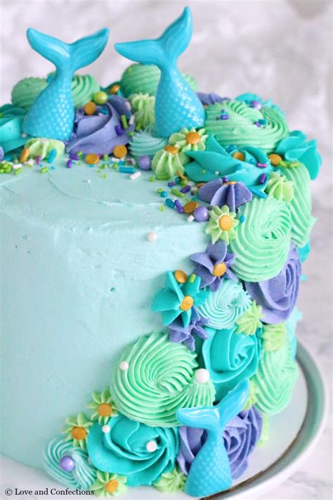 Mermaid Layer Cake Love And Confections