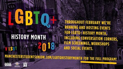 Lgbtq History Month 2018 February 1 February 15 2018 Gaycities Manchester