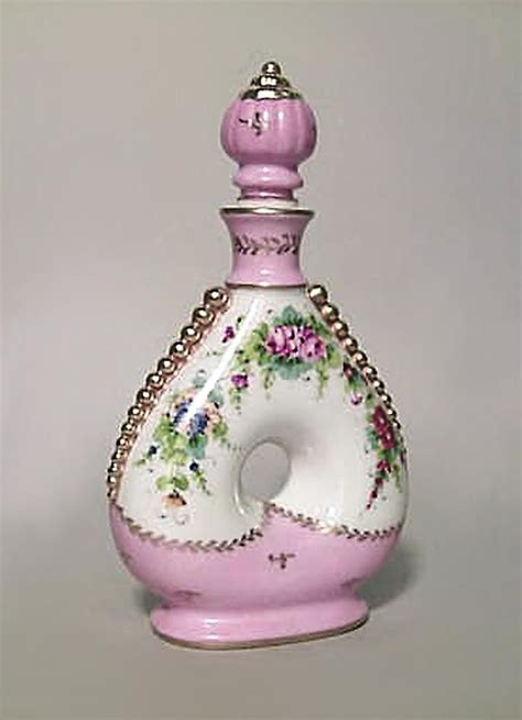 French Victorian Accessories Vanity Itemperfume Bottle Porcelain With