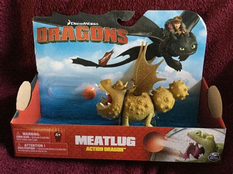 Dreamworks Dragons Meatlug Action Dragon 2017 Figure New 1878620602