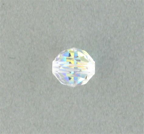 5025 - 4mm Swarovski Round Faceted Crystal Bead - Crystal AB | Crystal Findings
