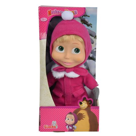 Masha And The Bear Soft Doll Winter 23cm Thimble Toys