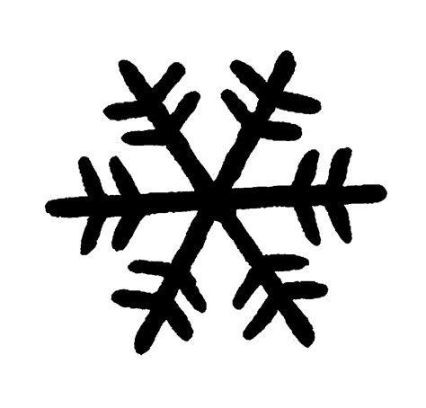 silhouette clipart snowflake - Clipground