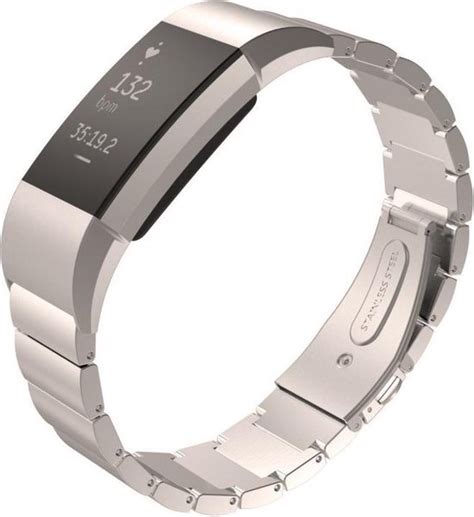 Metalen Armband Voor Fitbit Charge 2 Retro Silver