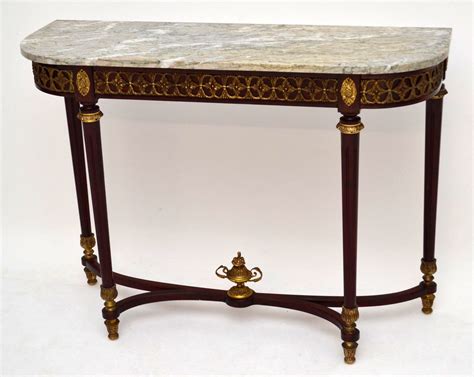Antique French Style Marble Top Console Table Marylebone Antiques