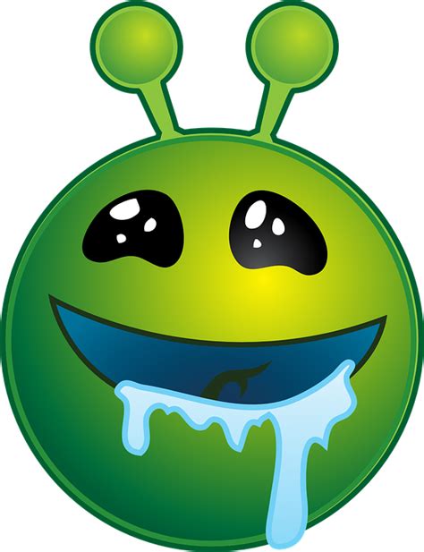 Drooling Alien Green · Free Vector Graphic On Pixabay