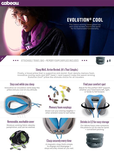 By brands like cabeau, travel comfort and edge. Amazon.com: Cabeau Evolution Cool Travel Pillow - The Best ...