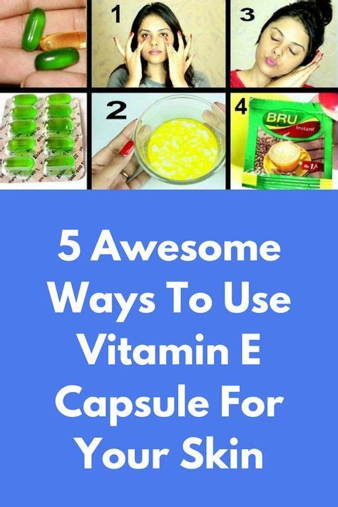 5 Awesome Ways To Use Vitamin E Capsule For Your Skin I Use Evion 400 And They Are Easily