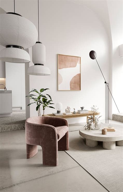 Refined White Minimalist Interiors Décoration Appartement Moderne