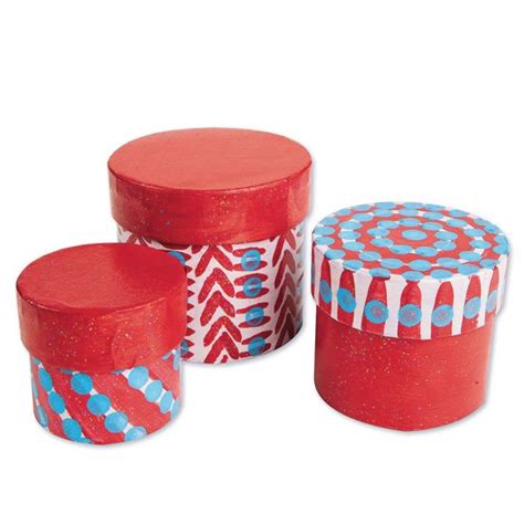 Round Paper Mache Box