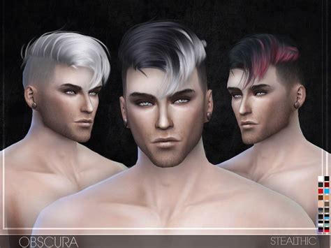 Stealthic Obscura Male Hair Sims 4 Hair Male Sims Hair Mens