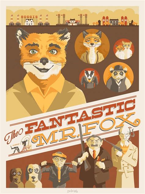 Fantastic Mr Fox Fox Poster Fantastic Mr Fox Wes Anderson Movies