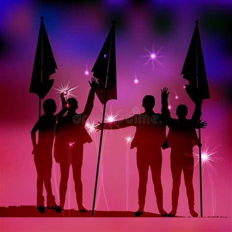 Gay And Lesbian Parade Concept Stock Illustration Illustration Of