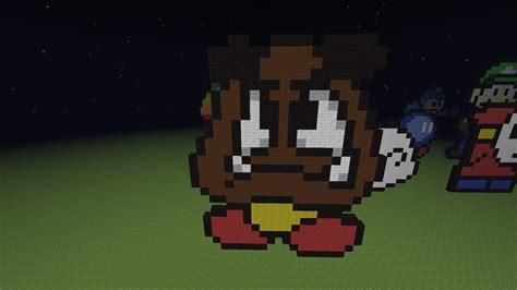 Goomba Mario By Minecraftpixelartmbf On Deviantart