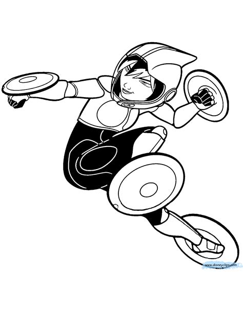 Images of honey lemon from the 2014 disney animated feature, big hero 6. Big Hero 6 Coloring Pages | Disneyclips.com