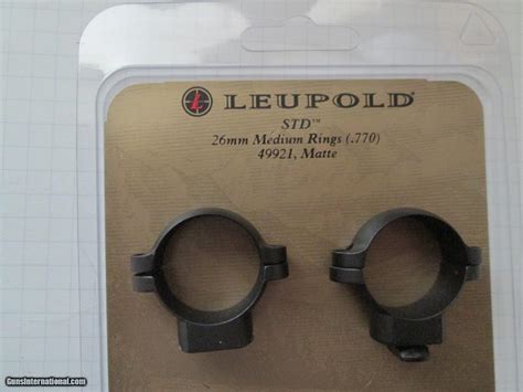 Leupold Standard 26mm Medium Height Scope Rings