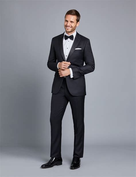 Find appealing designs for a versatile addition. Men's Black Slim Fit Dinner Suit | Hawes & Curtis