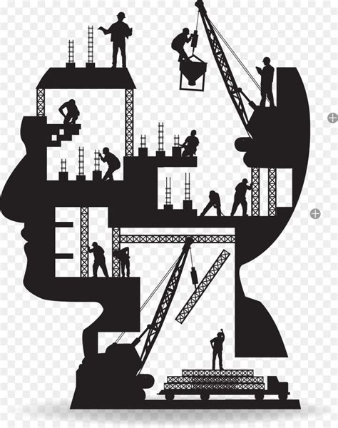 Architectural Engineering Building Construction Worker Silhouette Fig