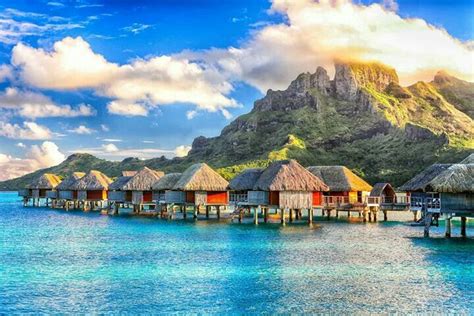 Overwater Bungalows Best Vacations Tahiti Scenery