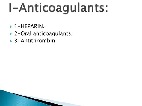 Ppt Anticoagulants And Thrombolytic Agents Powerpoint Presentation