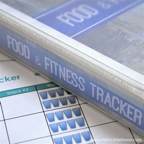 printable food  fitness tracker fitness planner printable