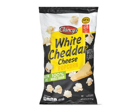White Cheddar Cheese Popcorn Clancys Aldi Us
