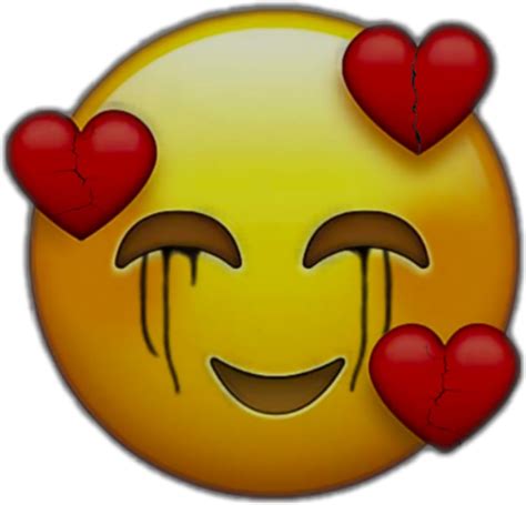Happy Sad Emoji Heart Brokenhearted Sticker By Gumballwa