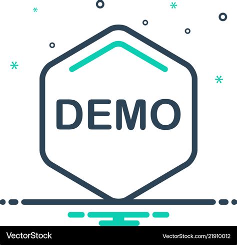 Demo Royalty Free Vector Image Vectorstock