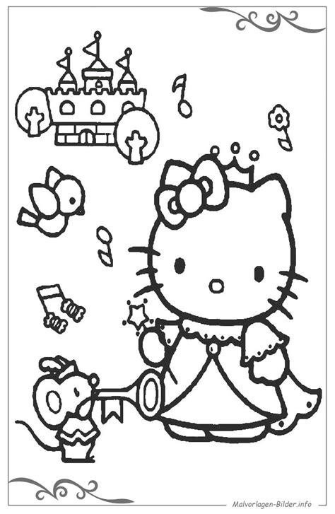 Ganz nach den persönlichen vorlieben können die malvorlagen mit buntstiften. Hello Kitty malvorlagen und ausmalbilder als vorlage für ...