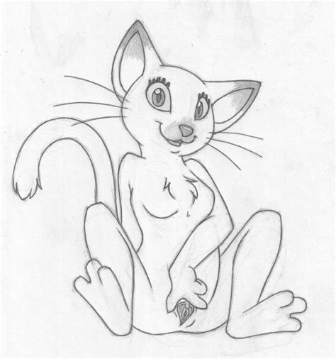 Rule 34 2008 Amarimasi Breasts Feline Clitoris Feline Female Nude Pussy Sketch Solo Spread