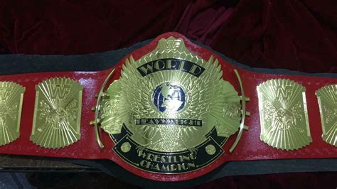 Wwf Wwe Classic Gold Winged Eagle Championship Beltred Strap 2mm