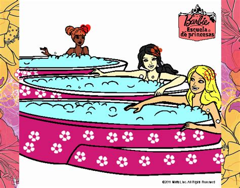 Dibujo De Barbie Y Sus Amigas Sentadas Pintado Por Ernesotto En Dibujos